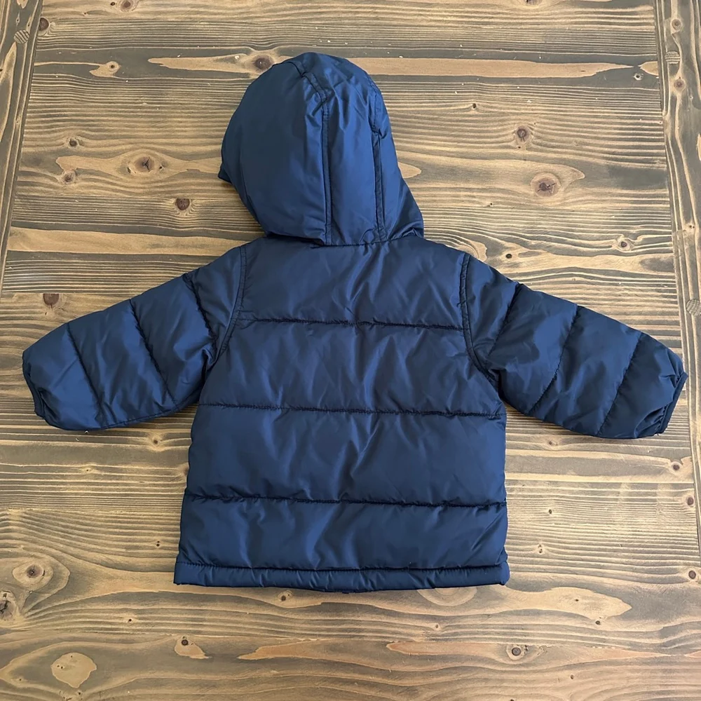 Baby Old Navy Puffer Jacket 18-24 Months Navy Blue